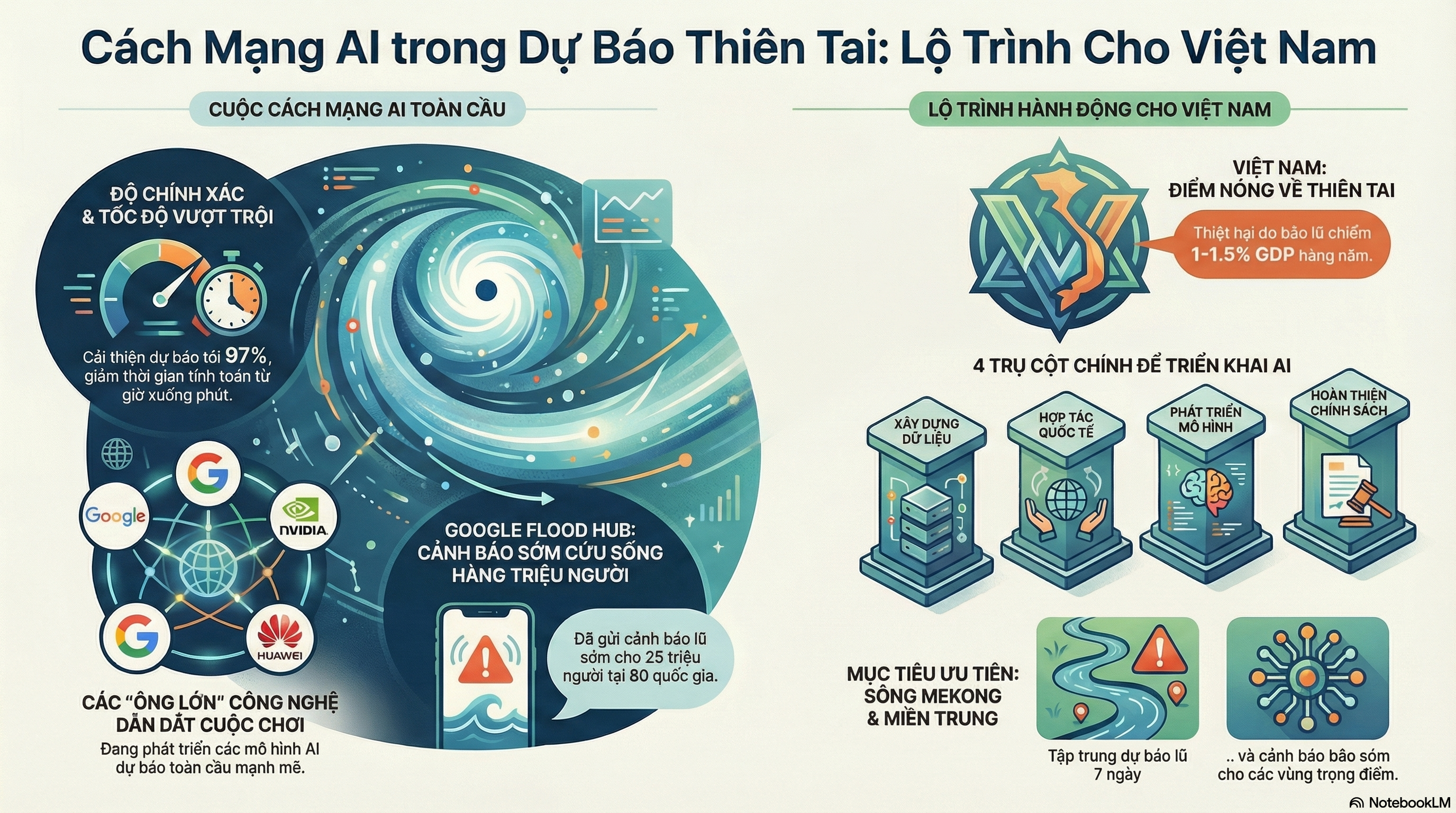 Ứng Dụng AI Trong Dự Báo Cảnh Báo Bão Và Lũ Lụt Trên Thế Giới