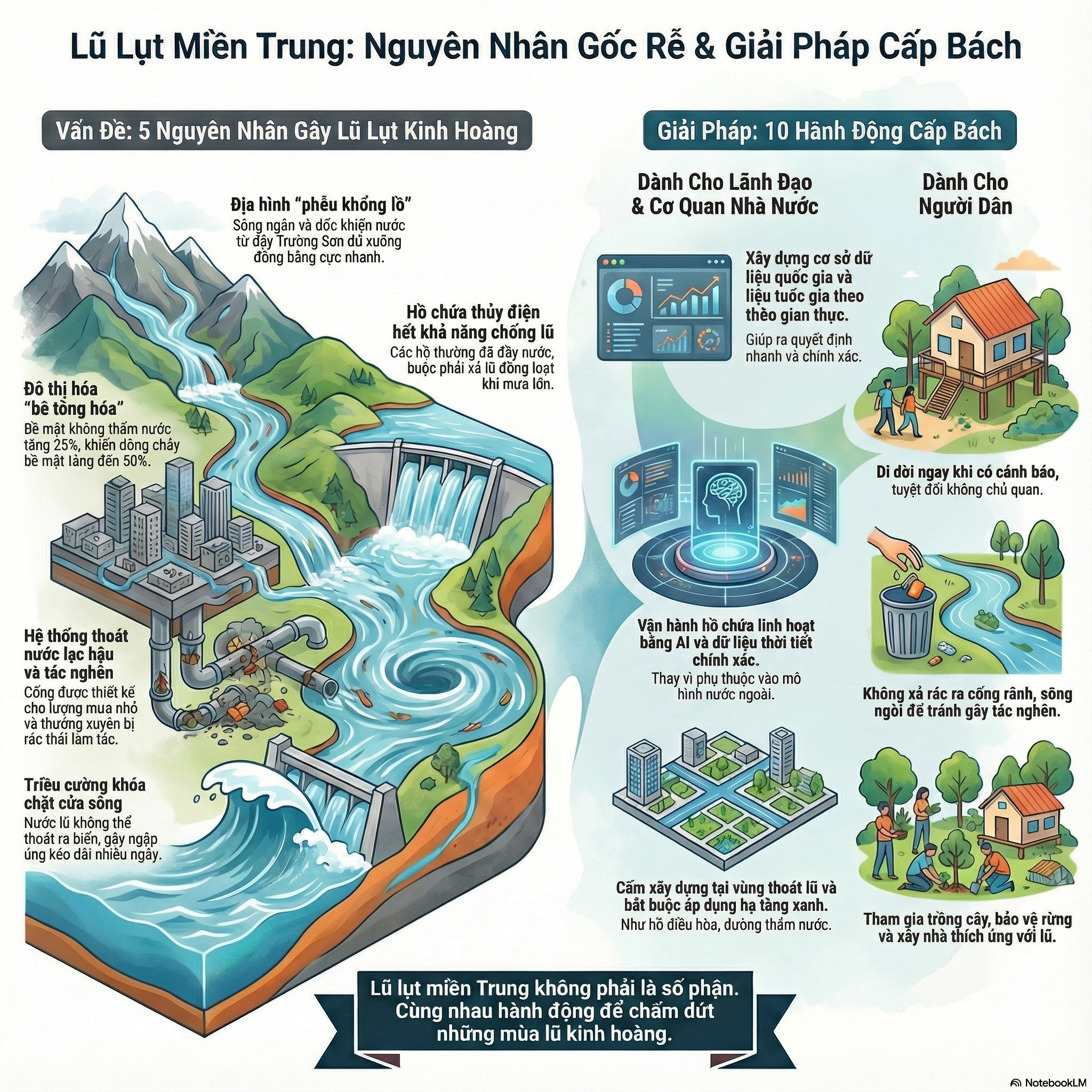 Báo cáo Nghiên cứu: Nguyên nhân lũ lụt kinh hoàng ở miền Trung Việt Nam khi mưa lớn