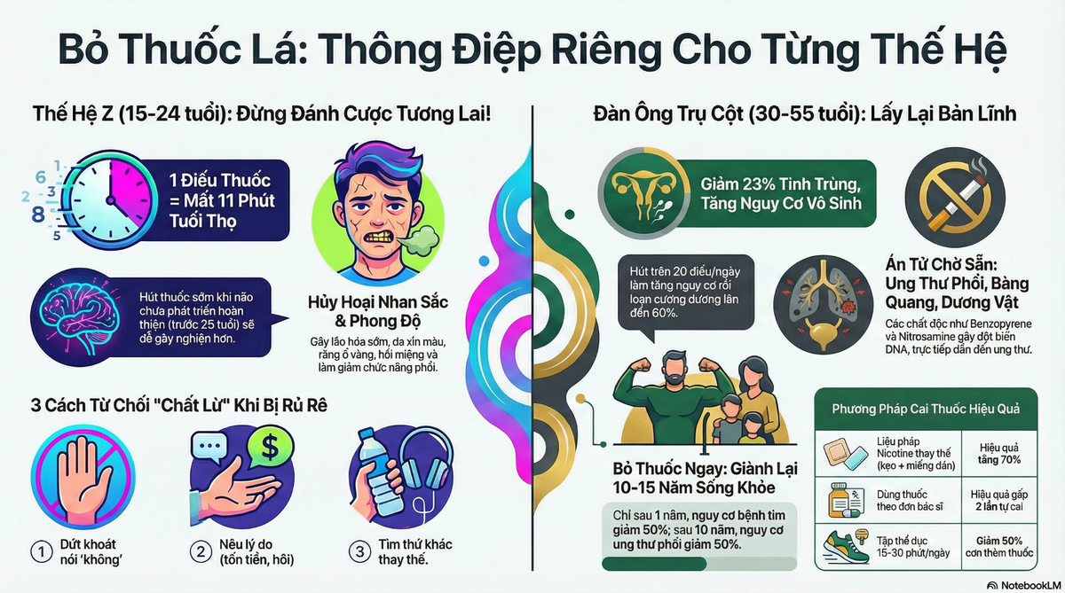 Tác hại của thuốc lá đến sức khỏe con người và giải pháp cai nghiện