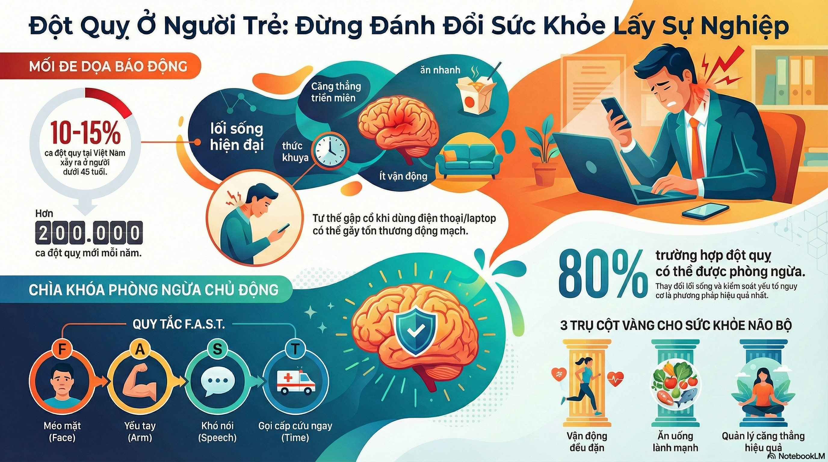 Nghiên cứu chuyên sâu về đột quỵ ở doanh nhân trẻ